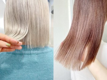 ジーナ オモテサンドウ(XENA)の写真/【ダブルカラー＋トリートメント¥11800】ケアしながらハイトーン/ブリーチ/インナーカラー［原宿/表参道］