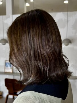 ニュイ(NUIT) ダブルカラーミルクティーベージュカラーブルーブラックブリーチ