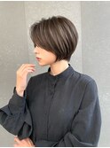 ミニウルフレイヤーカット顔周りカット前髪カットショート/柏柏