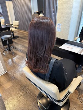 スタイル 皆実店(STYLE) ピンク/ブラウン/ミディアム/トリートメント/髪質改善