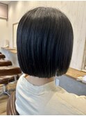 ぷつっと切りっぱなしボブ