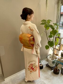 紡の写真/大切な日のお着付け、ぜひお任せください♪早朝も承ります。お電話にてご予約ください◎