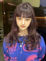 ゼスト ジグ(ZEST ZIGU)&nbsp;ワインレッド×レイヤーカットメルティーカラー顔まわりカット