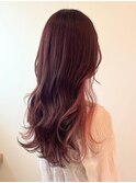 ピンクカラー/ピンクブラウン/ボブ/大宮
