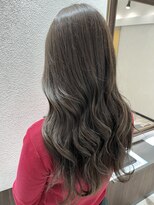ベルヘアーデザイン 堺東(Belle hair Design)&nbsp;レイヤーカットイルミナカラーオリーブグレージュ20代30代40代