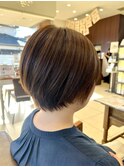 グレージュ/大人ショートヘア/ボブ/韓国/20代30代40代50代/藤枝