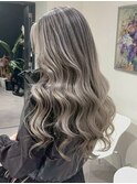アンブレラカラーショートヘアクラゲヘア外ハネボブ