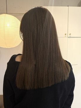 ライン(LINE) ぷつっとかっと/オリーブベージュ/髪質改善カラー