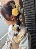 編み下ろし/ヘアアレンジ/袴着付け/卒業式/着付け/ヘアセット