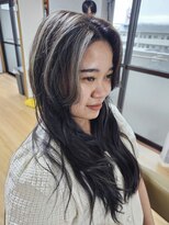 あのん&nbsp;アッシュグレー+ハイライト
