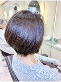 大人丸みショートスタイル　40代50代60代　土浦