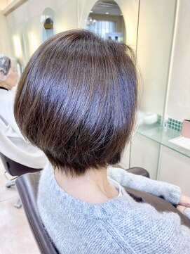 松本平太郎美容室 土浦パートワン(PART1) 大人丸みショートスタイル 40代50代60代 土浦