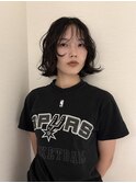 パーマ風ボブスタイル