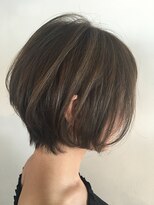 ヘアーアンドレイ エビス(hair.andrey EBISU) 【andrey Ebisu】グレージュハイライトショートボブ