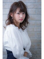 ヘアーアートシフォン 川口東口店(hair art chiffon)&nbsp;チェリーブラウンorダークアッシュのイメチェンフェミニンヘア