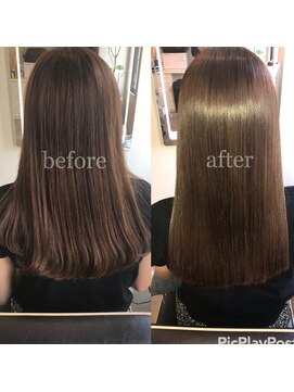 アールサロンプラスキャスパ 自由が丘(Rrsalon+CASPA) 【髪質改善】ミルキーアクアミネコラ＋silica＋高濃度水素カラー