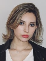 リバレッジ 広尾(Leverage)&nbsp;外国人風切りっぱなしハイライトベージュ