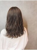 外ハネボブ/アッシユブラウン/ネオウルフ/デザインカラー