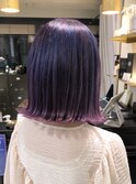 外国人風ハイトーンカラー パープルピンクグラデーションカラー