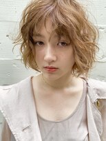 【PARK】ウェーブボブ×ペールベージュ