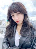 スパイラルナチュラルウェーブ_テラコッタくすみブルー_8848