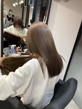 ラフ 難波店(LAFF) #黒髪#ボブルフ#ネビージュ#小顔#ワンレン