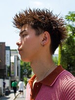 オーシャントーキョー シブヤジンナン(OCEAN TOKYO shibuya JINNAN) 刈り上げブラウンツイストショート