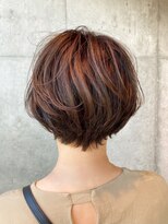 ジーナハーバー(JEANA HARBOR)&nbsp;ふんわりショートボブ☆４０代、５０代ヘアスタイル