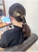 【山田】タイトローポニー金箔アレンジ