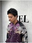 オールバックショート　MEN'S HAIR　ベリーショート　葛西LEVEL