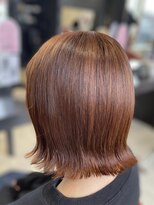 ルクールヘアアンドビューティー 燕三条店&nbsp;外はねボブ｜グレージュカラー/シルキーベージュ