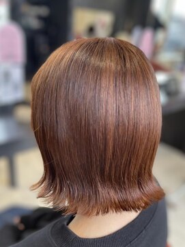 ルクールヘアアンドビューティー 燕三条店 外はねボブ｜グレージュカラー/シルキーベージュ
