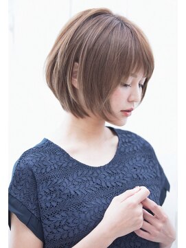 セイドット フクオカ(Say.FUKUOKA) Say.岩井　大人ショートボブ×ベージュブラウン×顔周り