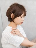 【20代・30代・40代】丸みショート/耳掛ショート/小顔ショート