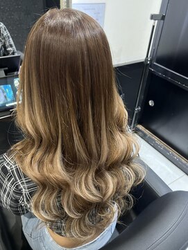 ヘアーデザイン ジェルム(Hair Design germe) ブラウンベージュハイライト / YUDU