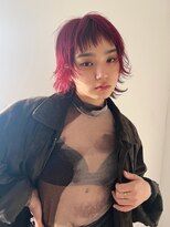 トゥコ(tuco) ウルフ バイオレットカラー ブリーチ レイヤーカット