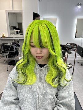 シェイロ(Cielro) ライムグリーン×ポイント黒