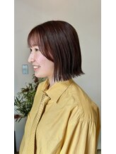 レニー(Reny) ボブ×外ハネ×切りっぱなし×レッドブラウン