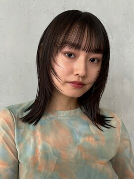 ノイ(noi) 顔周りレイヤーカットくびれヘアミルクティーベージュカラー