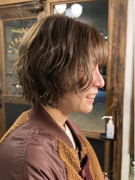 アミュレット バイ サファリ 西荻窪(AMULETTE BY SAFARI) 《お客様スタイル62》マッシュショート×パーマ