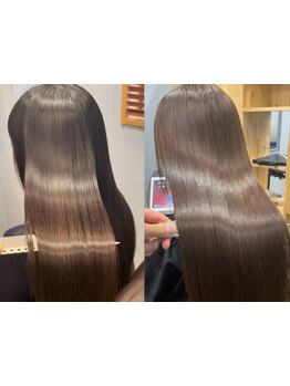 《全席完全個室サロン》まるで地毛のようナチュラルな仕上がりに感動…♪ダメージレスで自然なストレートに