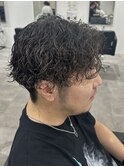 メンズカットパーマ波巻きスパイラルパーマツイストスパイラル