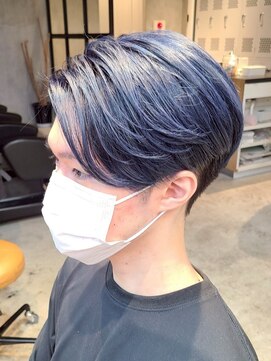 エリマ 横浜西口(elima) 横浜西口ニュアンスパーマ緩めメンズカットセンターパート30代