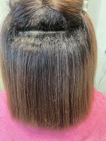 高難易度縮毛矯正&nbsp;ひと目でわかる髪がツヤ髪縮毛矯正　ドライヤーで乾かしただけ