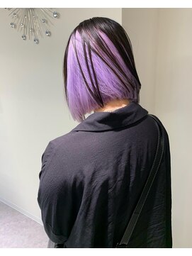 ペレ 原宿(PELE) ダブルカラー/ケアブリーチ/羽エクステ/原宿