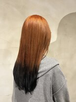 アレッタヘアーサロン(ALETTA HAIR SALON) orange × black