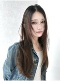 薄め前髪顔まわりレイヤーカットシースルー前髪ハッシュカット