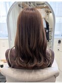 ラベンダーブラウン×セミロング