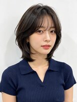 エイチ ウルフカット 大阪梅田(811)&nbsp;バタフライカット韓国風前髮くびれショートくるみちゃんヘア50代