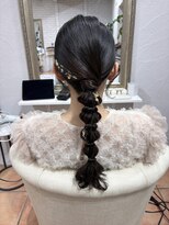 ボクノ 3号店(bokuno) 編みおろしヘアアレンジ